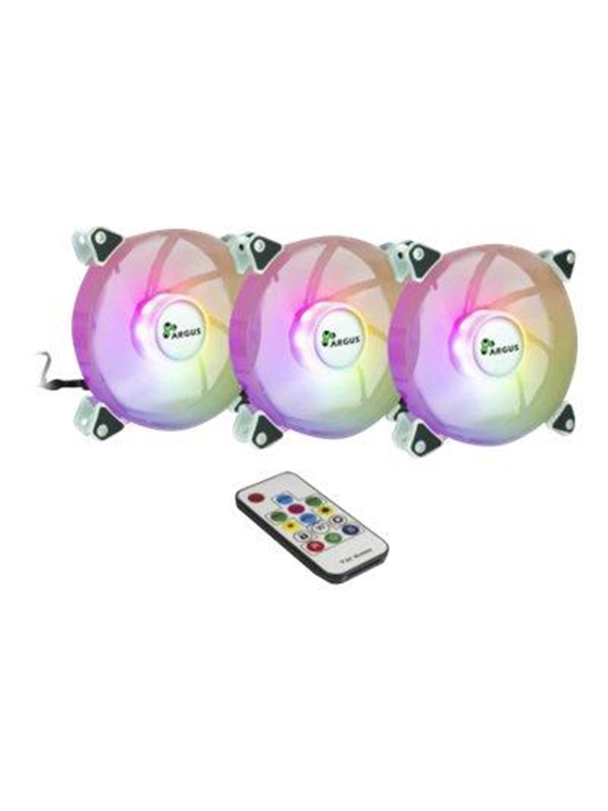 Inter-Tech Argus RS-06 RGB - Gehäuselüfter - 120mm - Weiß