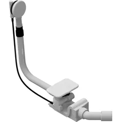 Kaldewei Ablaufgarnitur Asymmetric Duo 68777206000 weiss, mit Füllarmatur