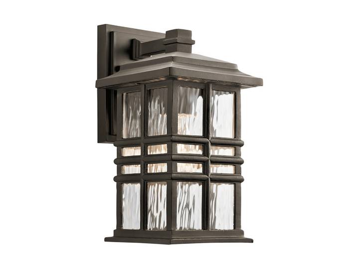 Elstead Lighting Aussenwandleuchte Beacon-Square, Bronzefarben, Glas, 19x30.2x16.5 cm, RoHS, Lampen & Leuchten, Außenbeleuchtung, Außenleuchten