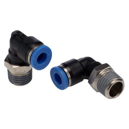 RS PRO Winkelgewindeadapter, Gewinde-zu-Rohr, Kunststoff, R1/4 Stecker, 9,9 kgf/cm², 990 kPa (Winkelverbindung) (1442613)