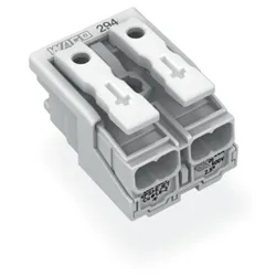 Wago 294-5002 Leuchtenanschlussklemme,Drücker extern,ohne PE-Kontakt,weiß 2945002  - 1000 Stück