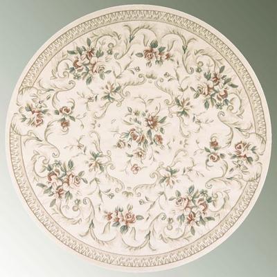 Kas Oriental Rugs Inc / Ds "Kennesaw Round Rug 7'10"" Round, 7'10"" Round, Ivory"