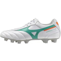 Mizuno Morelia II Club FG Fußballschuhe 35 - white/arcadia/lava orange 40.5