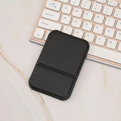 Uplift Picks Solid Color PU Leather Foldable Makeup Mirror Portable Compact Travel Beauty Accessory Students black 1 Pc