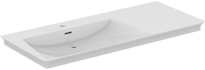 Ideal Standard Dolce Vita Möbel-Waschtisch E263201 126x53,5x14,5cm, 1 Hahnloch, mit Überlauf, weiß