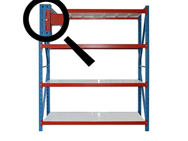 Vesalia Profi Steckregal für Zuhause 172 cm Höhe (Hauptregal - Tiefe: 60 cm; Breite 100 cm)