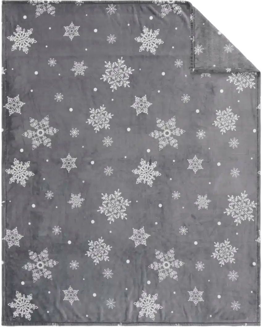 como Plaid  Schneeflocken ¦ Synthetik ¦ Maße (cm): B: 130