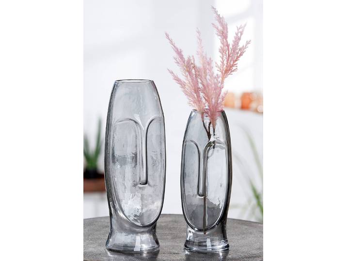 Vase Moai - Hauteur : 30 cm 11 x 30 x 11cm Gris