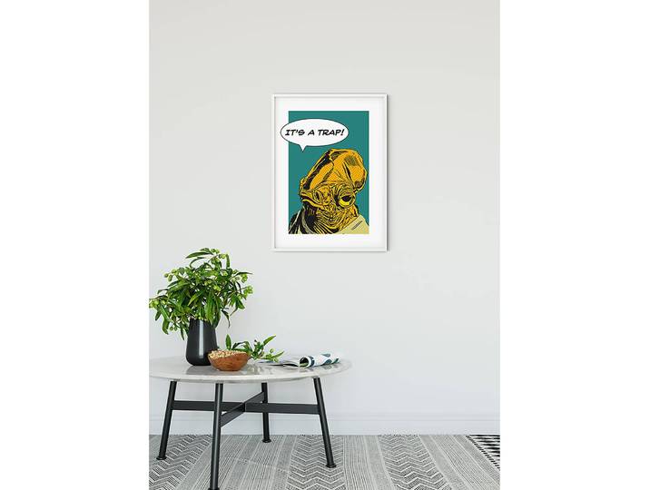 Wandbild Comic Quote Ackbar Fotopapier mit seidenmatter Oberfläche und hoher Lichtbeständigkeit Multicolor 50 x 70cm