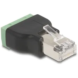DELOCK RJ45 Stecker zu Terminalblock Adapter 4 Pin