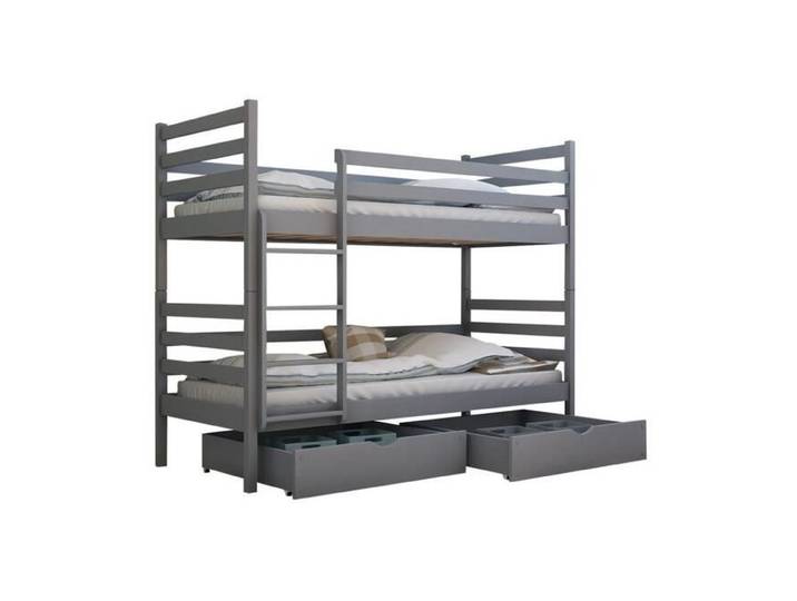 Lit superposés pour chambre enfant - Vista 101 - Gris - 208x97x161cm