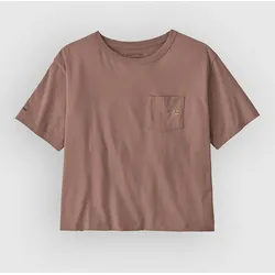 Patagonia Fitz Roy Massif Easy Cut Pocket T-Shirt moonrise taupe Gr. L