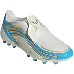 adidas F50 Messi League Laceless AG Fußballschuhe Kinder ivory/semi blue burst/icey blue 35.5