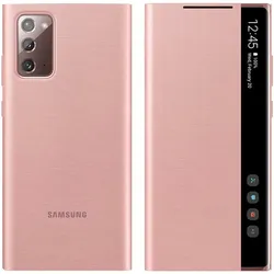 Samsung Smart Clear View Cover (Samsung Galaxy Note 20), Smartphone Hülle, Bronze