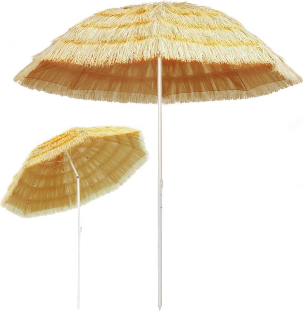 vidaXL Strandparasol in Hawaï-stijl met natuurlijke uitstraling, 240 cm