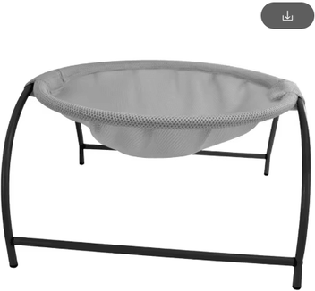 Inspire Picks Cozy Lift Cat Hammock Bed Elevated Pet Hanging Bed For Deep Sleep & Easy Cleaning gray