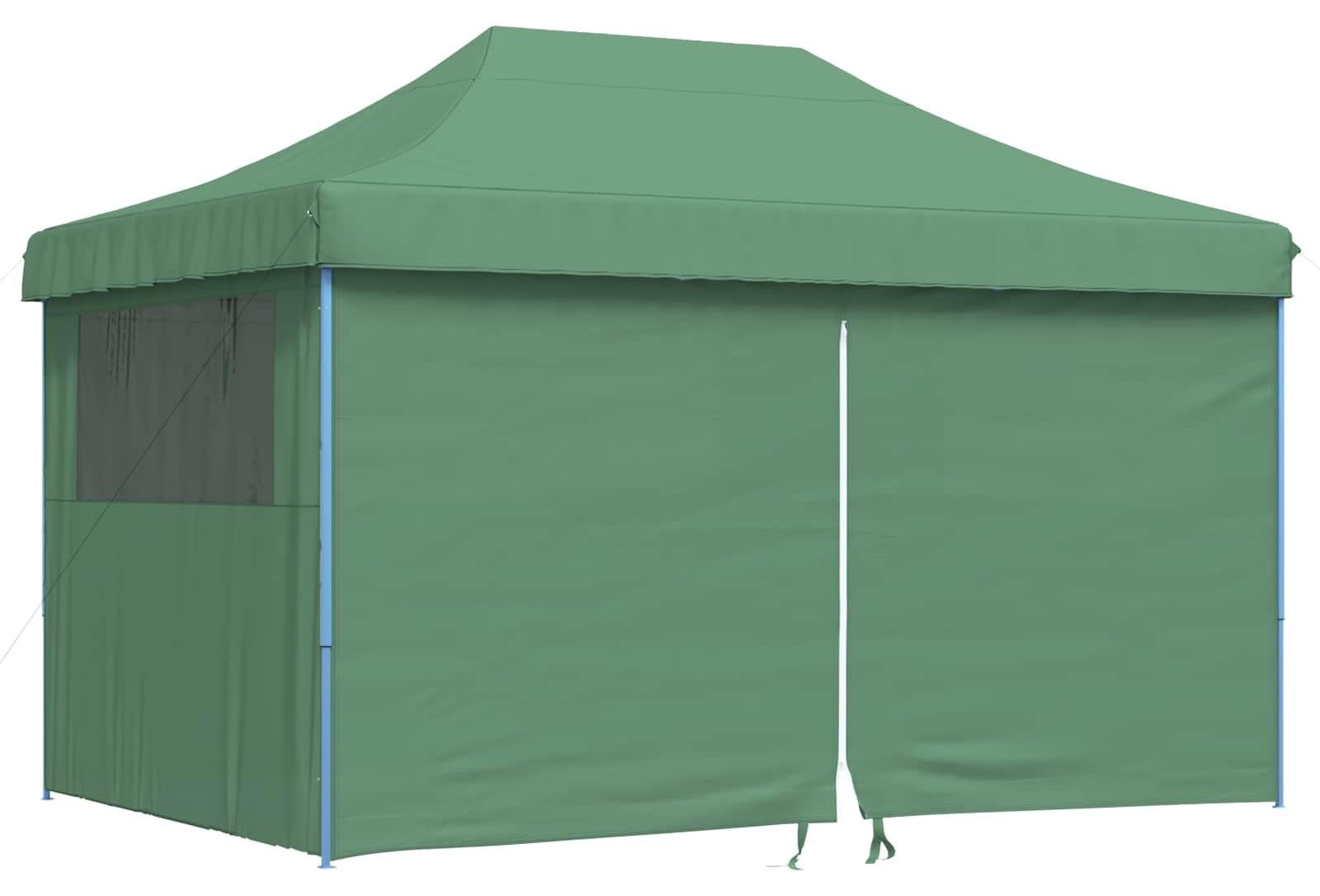 Syfax Partytent inklapbaar pop-up met 4 zijwanden groen