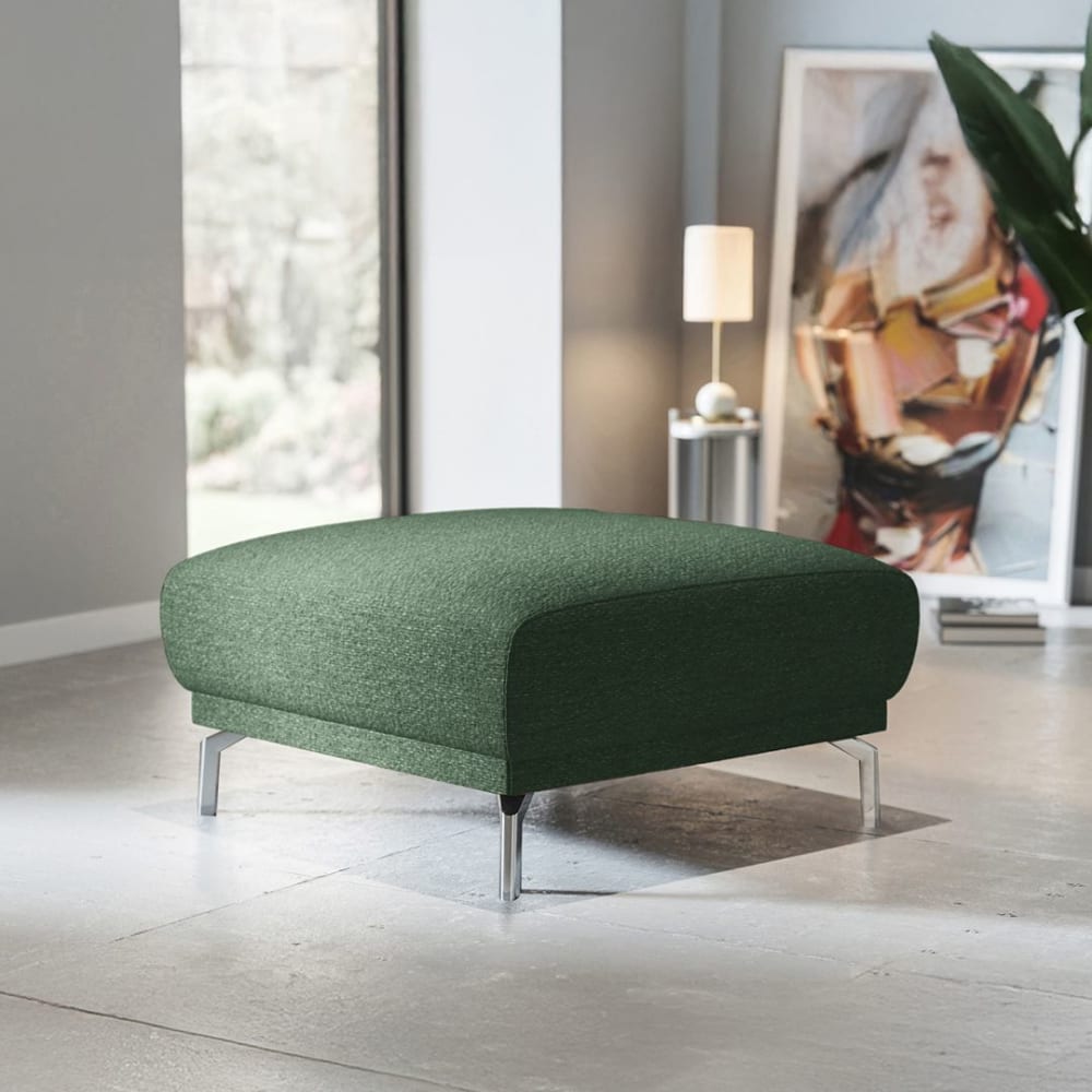 Mesonica Pouf en polyester vert foncé Vert 75x42x75cm