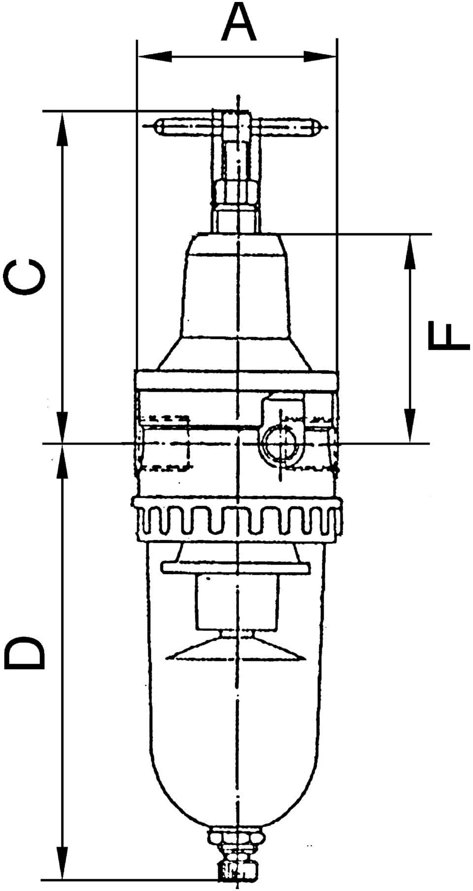 Riegler Filterregler »Standard«, mit Metallbehälter, BG 2, G 3/8 (678.021 M)