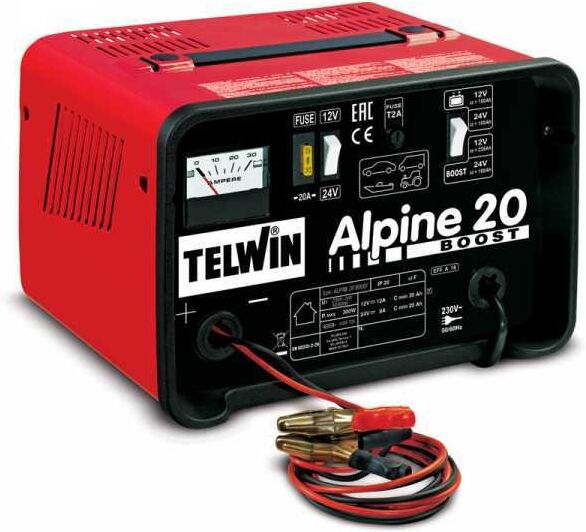 Telwin Alpine 20 Boost - Akkuladegerät - für Batterien WET mit 12/24 V Spannung - 300 W