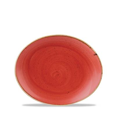 Churchill Stonecast Berry Red Platte Oval 19,7cm
