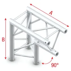 Milos Pro-30 Triangle G Truss - Corner apex down ACU25 - 90° corner - G