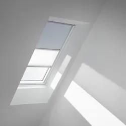 VELUX Verdunkelungs-Rollo Duo DFD PK04 4576S Himmelblau/Weiß, alu