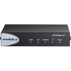 Vaddio AV Bridge 2x1, Konferenzgerät, Schwarz
