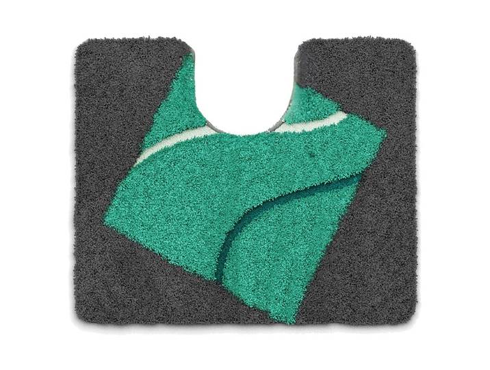 Tapis contour WC Nima 50 x 3 x 60cm Vert/Vert
