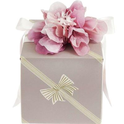 Geschenkpapier Schleifen, Streifen, Rosa,