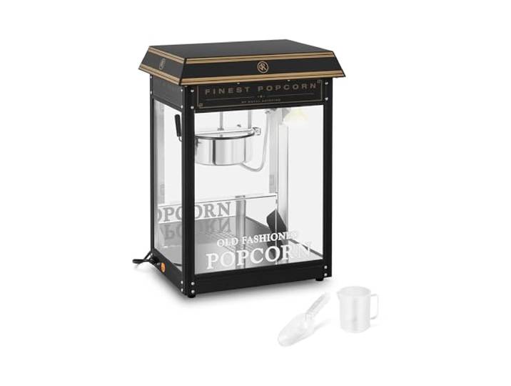 Royal Catering RCPS-BG1 Popcornmachine Zwart goud Output 1.500 W 220-270 ° C 5 kg/uur Verlichting