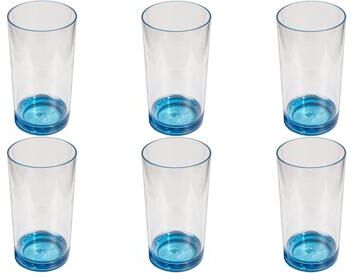 Abode Homewares Color Base Acrylic Drinking Glass - 24 oz - Set of 6