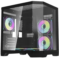 Darkflash Tech FT350 (ITX, Mini-ATX), PC Gehäuse, Schwarz