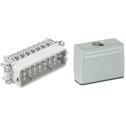 Lapp Kabel Steckverbinder-Set EPICKIT H-A 16 75009630 16 + PE Schrauben 1 Set, Elektronikkabel + Stecker, Grau