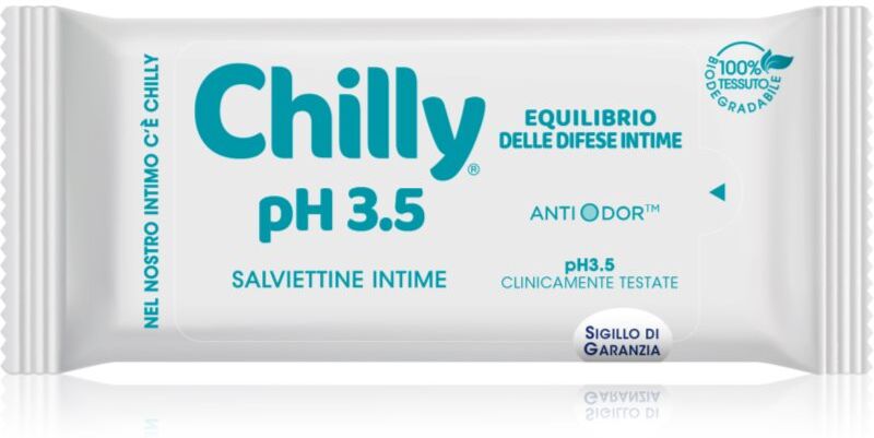 Chilly pH 3.5 Intimate Wipes intimate cleansing wipes 12 pc