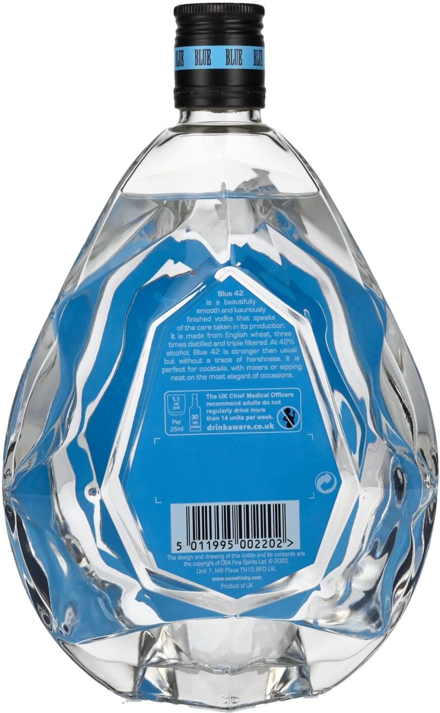 Blue 42 Smooth Luxury Vodka 42% Vol. 0,7l