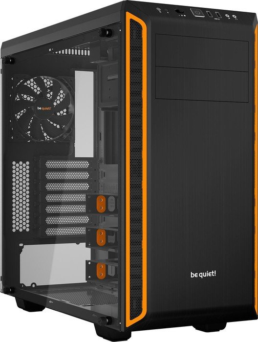 be quiet! Pure Base 600 Orange Midi Tower Gehäuse mit Seitenfenster BGW20