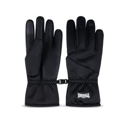 Skihandschuhe LONSDALE, Damen, Gr. L, schwarz, Obermaterial: 90% Polyester, 10% Elasthan. Futter: 100% Polyester, Handschuhe, mit Futter aus Polyester, in den Größen M und L