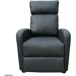 HTI-Living, Sessel, Relaxsessel Corrado Kunstleder Schwarz