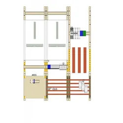 Hager Wa+MeFeld,UnivN,100A,3Feld,1050x750x160