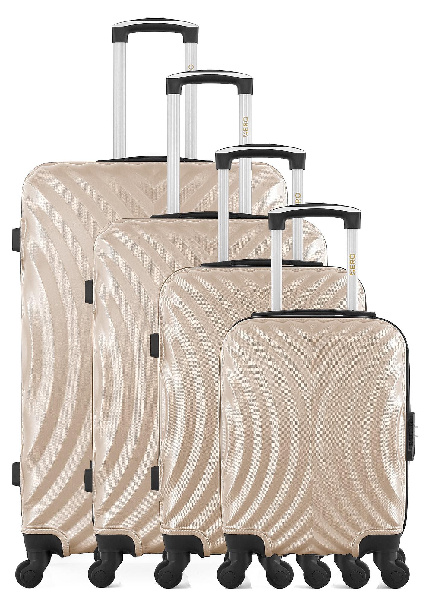 HERO - 4er-Set LAGOS-M-Koffer, 75 cm, 4 Rollen