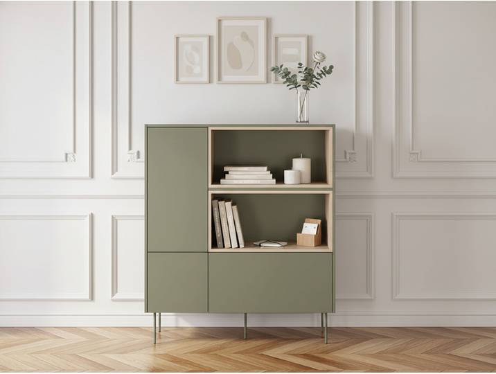 Buffet haut 2 portes 120 cm ATLAS avec niches