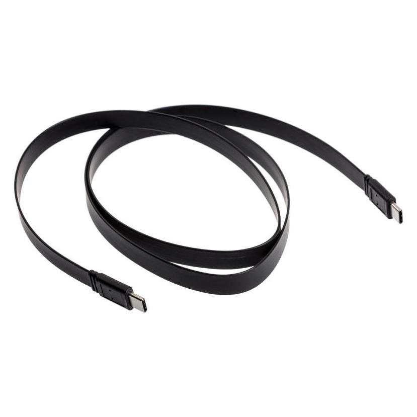 Akasa Typ C zu Typ C Adapter Kabel PROSLIM (1 m, USB 3.2 Gen 2, 60 W) (AK-CBUB46-10BK)