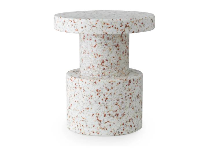 Normann Copenhagen Bit runder Hocker Weiß, Ø36x42 cm