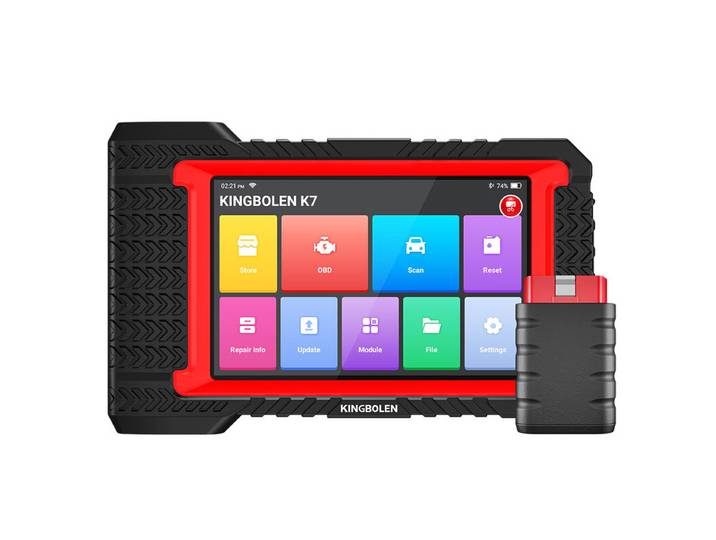 KINGBOLEN K7 diagnoseapparaat voor alle autosystemen, levenslange gratis updates, ECU-codering, actieve test, 28 resets, vergelijkbaar met LAUNCH X431 CRP919E BT