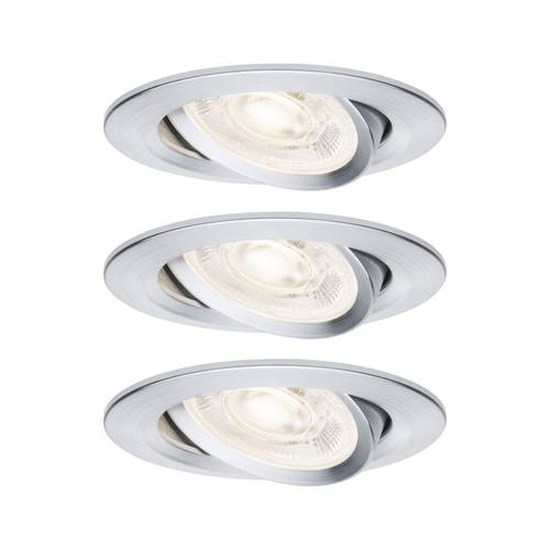 Paulmann 92273 Nova LED-Einbauleuchte GU10 4.9W Aluminium (gedreht)