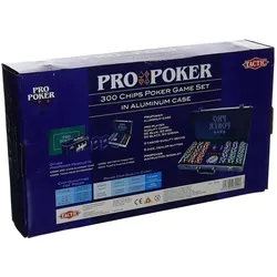 Tactic Pro Pokerkoffer, 300 chips (Dänisch, Deutsch, Englisch, Finnisch, Französisch, Niederländisch, Norwegisch, Polnisch, Schwedisch, 2 - 4 Spieler)