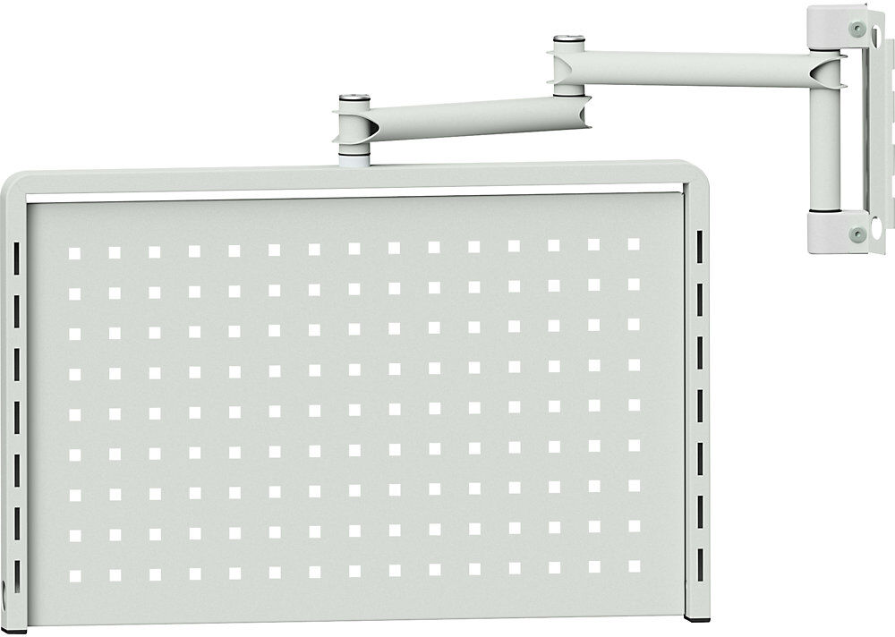 Lochwand für Grundschwenkrahmen, lichtgrau, HxB 400 x 628 mm ANKE