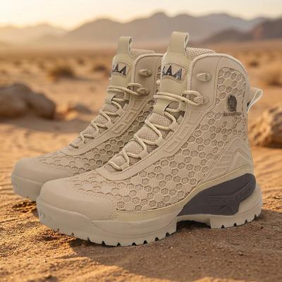 LightInthebox Men's Camouflage Tactical Combat Boots, Lightweight Lace-Up Non-Slip Outdoor Boots for Active Men, Hiking, Hunting and Desert Adventures