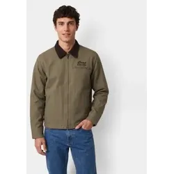 Deus Ex Machina für Herren. D263MJK148 Olivgrüne Address Workwear Jacke (L), Lässig, Baumwolle